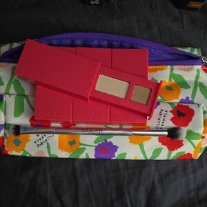 Clinique Vibrant Floral Makeup Set 4 Shadows Brush And Bag